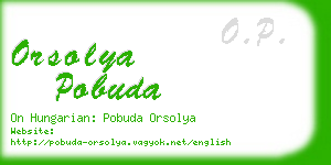 orsolya pobuda business card